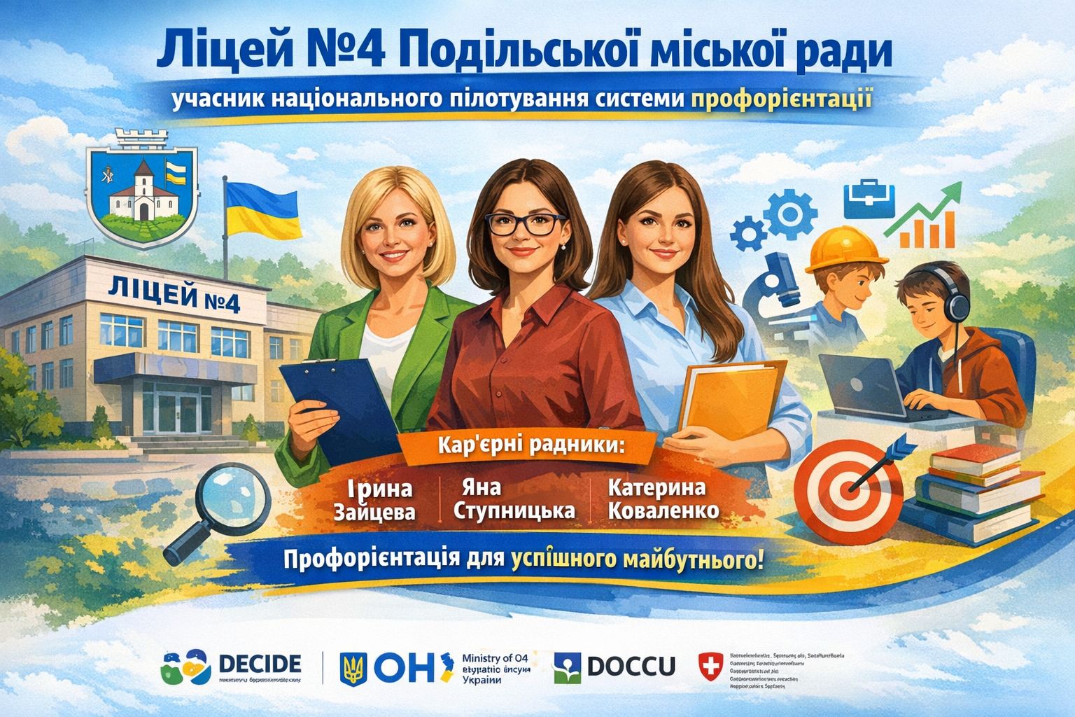 Ліцей №4 Подільської міської ради — учасник національного пілотування системи профорієнтації!!!