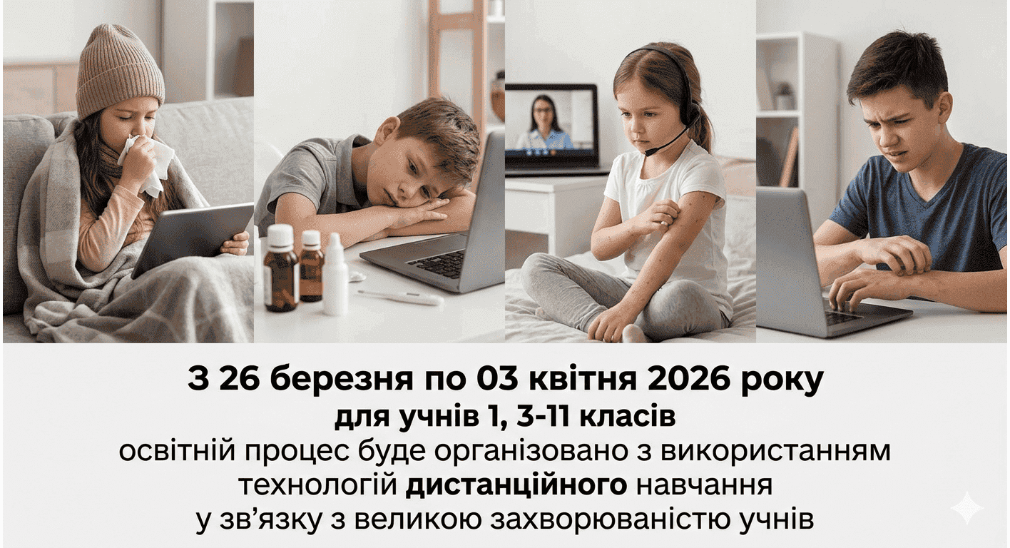 Увага!!! Зміни формату навчання.