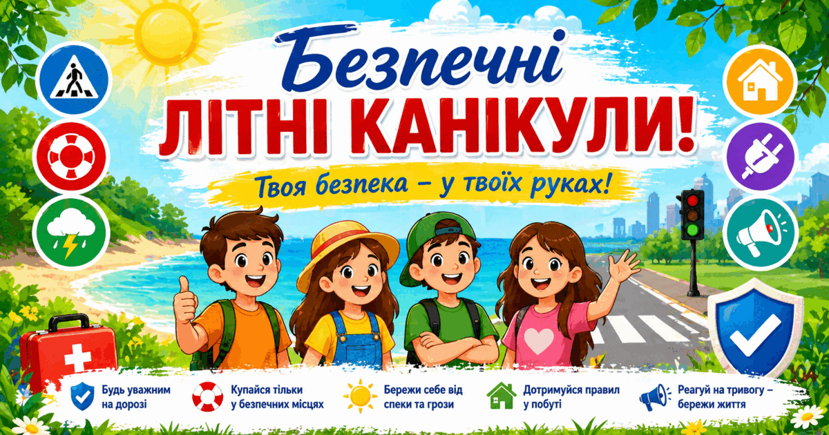 🔔 Літні канікули 2026 у Ліцеї №4: що потрібно знати!